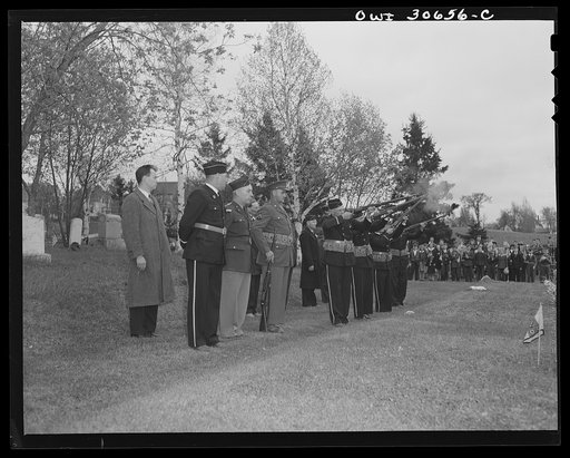 Untitled photo, possibly related to: Ashland, Aroostook County, Maine. Memorial Day salute to the patriots who have fallen on the field of battle