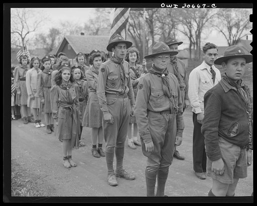 Ashland, Aroostook County, Maine. All boys and young men were in the Memorial Day parade; there were almost none in the audience. Over 300 men have been drafted from Ashland