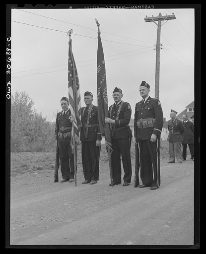 Ashland, Aroostook County, Maine. Memorial Day ceremonies