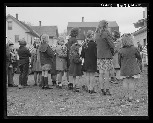 Ashland, Aroostook County, Maine. Memorial Day ceremonies