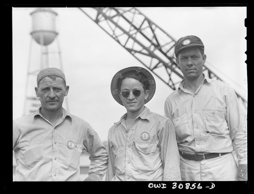 Beaumont, Texas. Shipyard workers