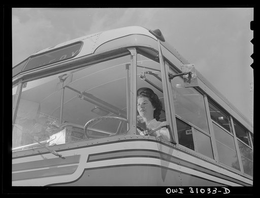 Beaumont, Texas. Helen McCabe, a bus driver for the city transit company
