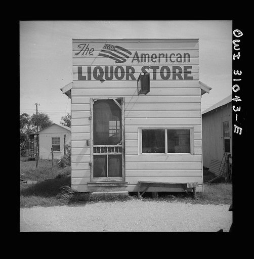 Palacios, Texas. Liquor store