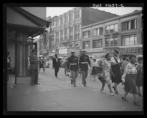 New York, New York. Street scene in Harlem