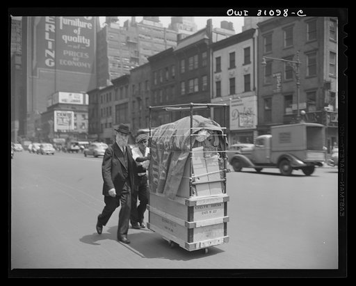 New York, New York. Street scene in downtown Manhattan