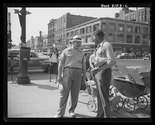 New York, New York. Street scene in Harlem