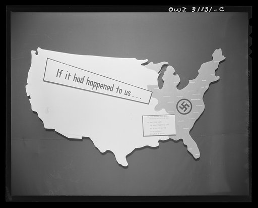 New York, New York. A map of the American-Soviet war exhibition, designed by the OWI (Office of War Information) and installed in the Museum of Science and Industry