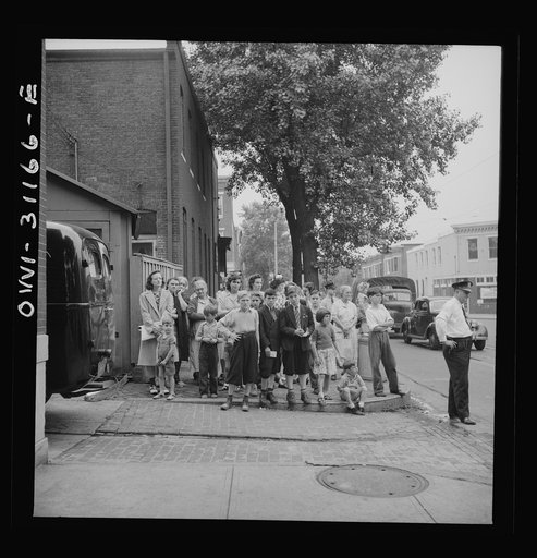 Baltimore, Maryland. Funeral of a merchant seaman. Mourning neighbors and friends