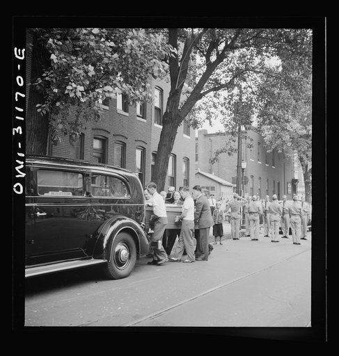 Baltimore, Maryland. Funeral of a merchant seaman. Pallbearers