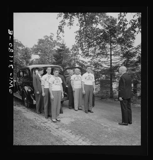 Baltimore, Maryland. Funeral of a merchant seaman. Pallbearers