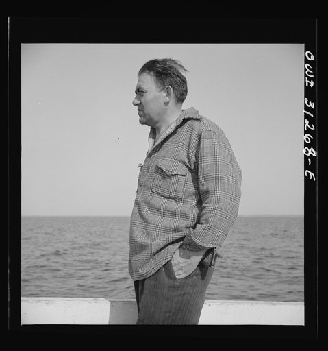 On board the fishing boat Alden out of Gloucester, Massachusetts. Vito Coppola, cook