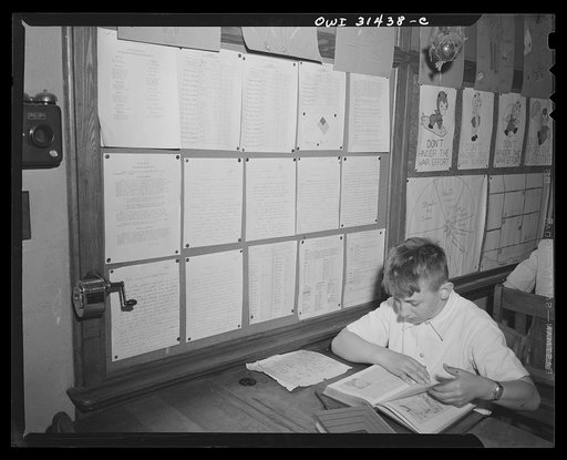 Schenectady, New York. The A papers in social studies proudly displayed at the Onieda School where all can come and admire