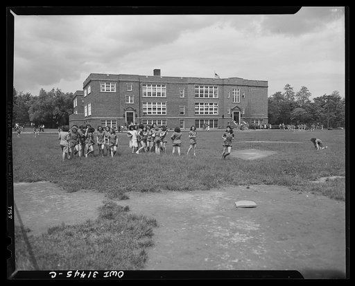 Schenectady, New York. The playground at the Onieda School