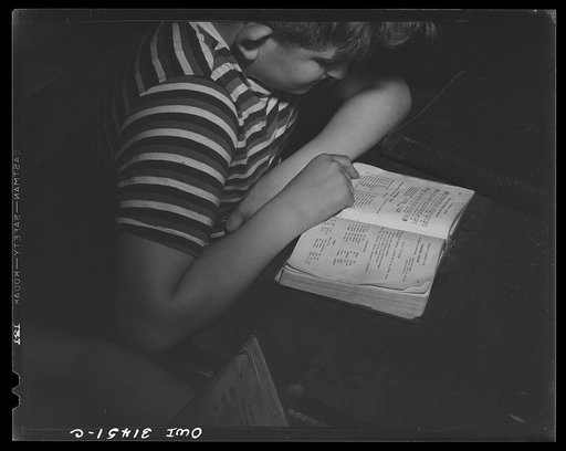 Untitled photo, possibly related to: Schnectady, New York. Social studies at the Onieda School. Note President Roosevelt's four freedoms on the board