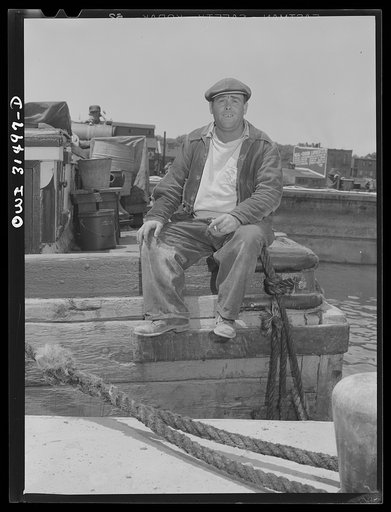 Oswego, New York. Dock worker