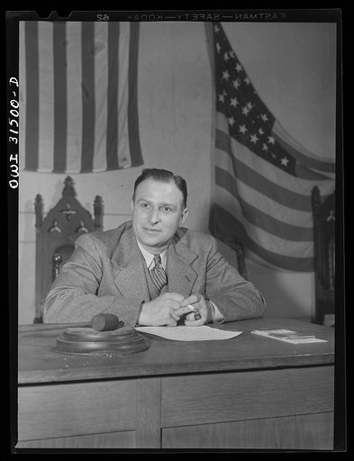 Untitled photo, possibly related to: Oswego, New York. Harry Cook, Acting President of the United Trades and Labor Assembly, American Federation of Labor