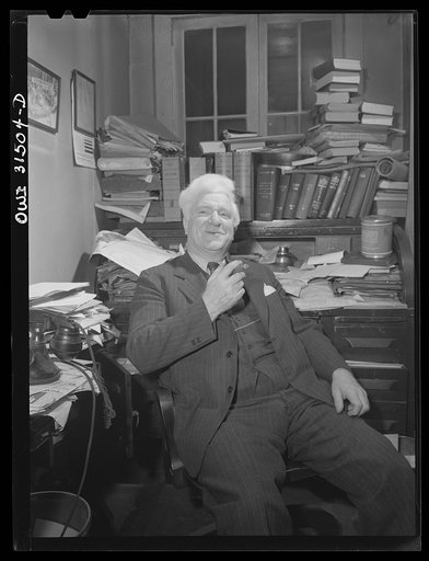 Oswego, New York. Mr. Waterbury, publisher and part owner of Oswego's afternoon daily, the Palladium Times