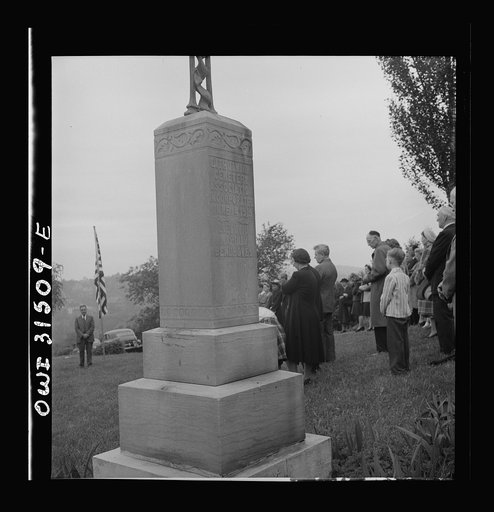 Pittsburgh, Pennsylvania. Mass being held in the Lithuanian cemetery on Memorial Day