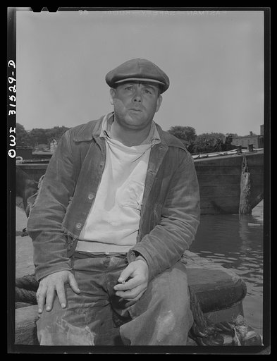 Oswego, New York. Dock worker