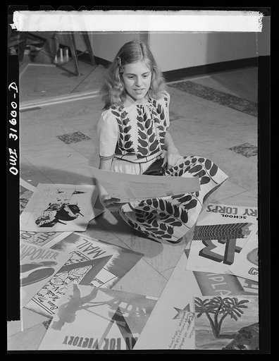 Washington, D.C. National exhibit at the Library of Congress of paintings, photographs and posters dealing with aspects of the war, made by high school students from all over the country