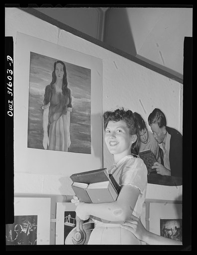 Washington, D.C. National exhibit at the Library of Congress of paintings, photographs and posters dealing with aspects of the war, made by high school students from all over the country