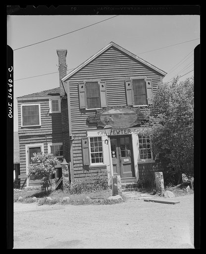 Rockport, Massachusetts. Pewter shop owned by Mr. Whitney at Rockport