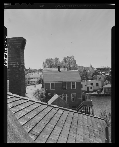Rockport, Massachusetts. Homes along the waterfront in Rockport