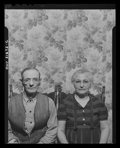 Gloucester, Massachusetts. Mr. and Mrs. Joseph Lopez. They have two boys in the armed forces, six children altogether. He is a fish skinner in the Gorton-Pew fishery