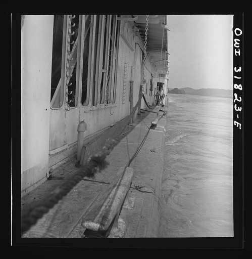 Untitled photo, possibly related to: The side of the Charles T. Campbell on the Ohio River