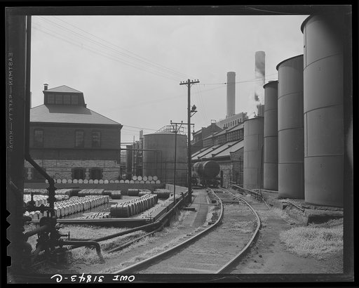 Proctor [i.e. Procter] and Gamble Distributing Company, Cincinnati, Ohio. Drums and storage tanks filled with glycerine