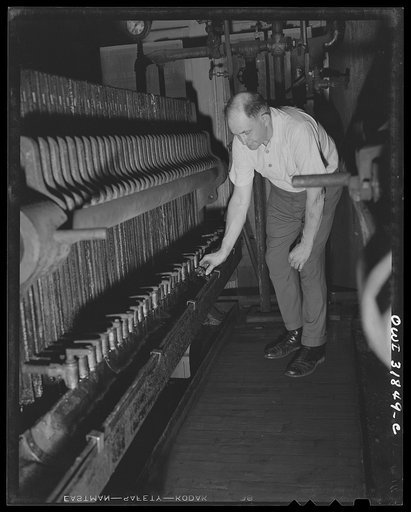 Untitled photo, possibly related to: Proctor [i.e. Procter] and Gamble Distributing Company, Cincinnati, Ohio. Tests being taken during the glycerine filtering process