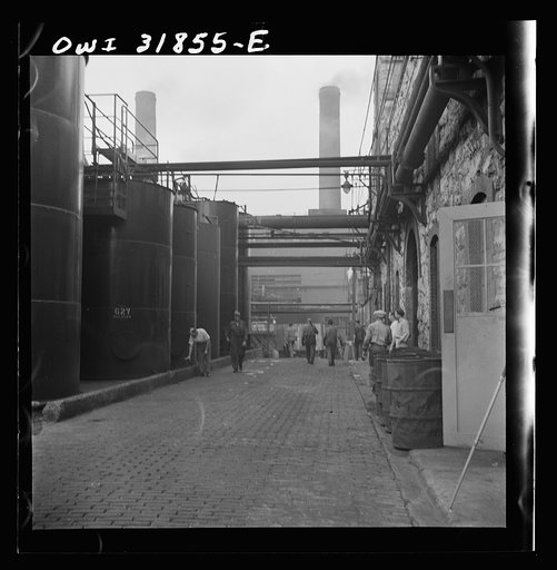 Untitled photo, possibly related to: Proctor [i.e. Procter] and Gamble Distributing Company, Cincinnati, Ohio. Drums of glycerine ready for shipment