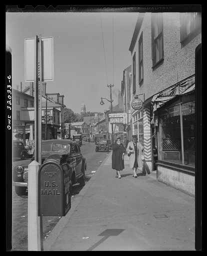 Gloucester, Massachusetts. Street scene in Gloucester
