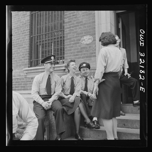Washington, D.C. A group of Capitol Transit Company streetcar operators