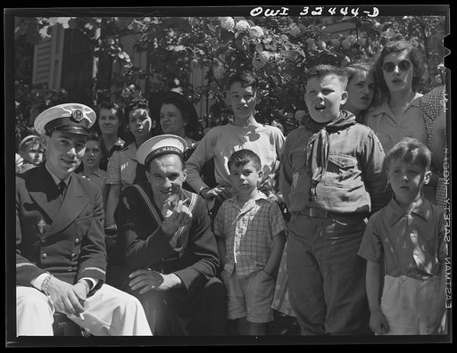 Oswego, New York. United Nations heroes attending the Flag Day ceremonies at the Elks Club during United Nations week