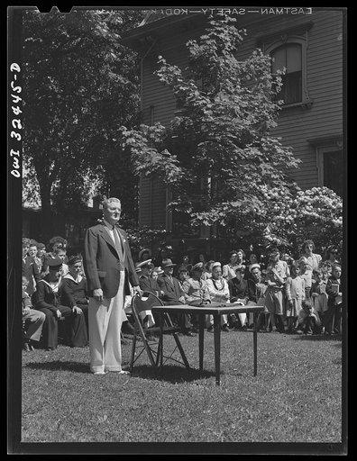 Oswego, New York. United Nations heroes attending the Flag Day ceremonies at the Elks Club during United Nations week