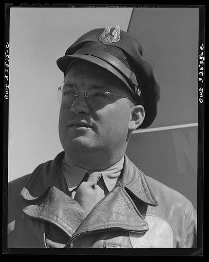 Bar Harbor, Maine. Civil Air Patrol base headquarters of coastal patrol no. 20. A flyer