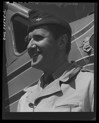 Bar Harbor, Maine. Civil Air Patrol base headquarters of coastal patrol no. 20. A flyer