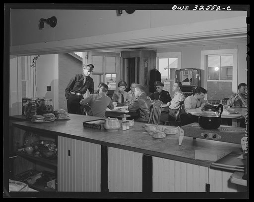 Bar Harbor, Maine. Civil Air Patrol base headquarters of coastal patrol no. 20. The base canteen