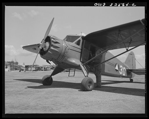 Untitled photo, possibly related to: Bar Harbor, Maine. Civil Air Patrol base headquarters of coastal patrol no. 20. A patrol plane