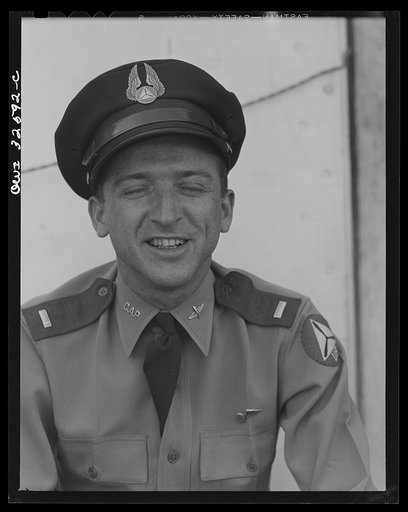 Untitled photo, possibly related to: Bar Harbor, Maine. Civil Air Patrol base headquarters of Coastal Patrol Number. A flyer