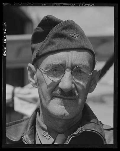 Bar Harbor, Maine. Civil Air Patrol base headquarters of coastal patrol no. 20. Chief mechanic