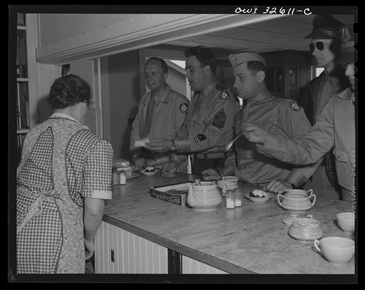 Bar Harbor, Maine. Civil Air Patrol base headquarters of coastal patrol no. 20. Base canteen