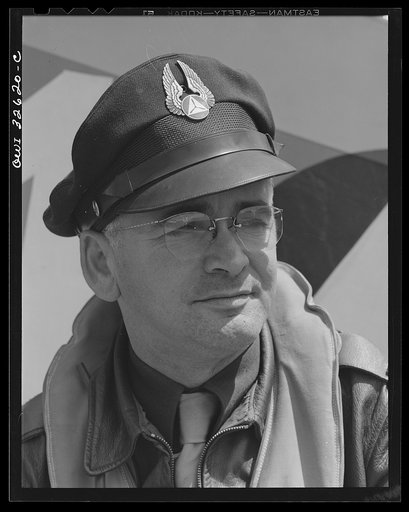 Bar Harbor, Maine. Civil Air Patrol base headquarters of coastal patrol no. 20. A flyer