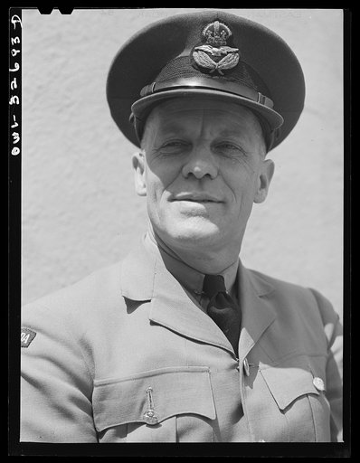 Oswego, New York. A Canadian flight commander visiting Oswego during United Nations week
