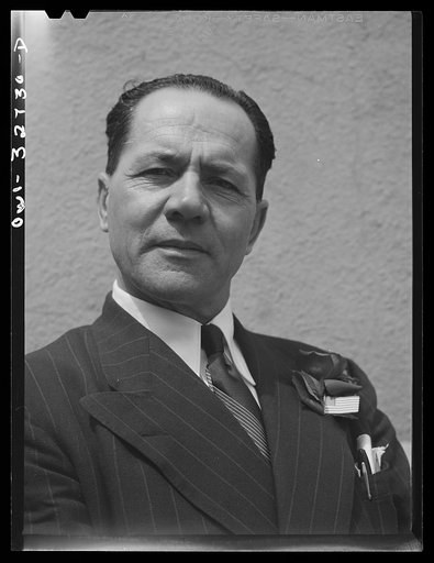 Untitled photo, possibly related to: Oswego, New York. A Jugoslavian merchant seaman during United Nations week