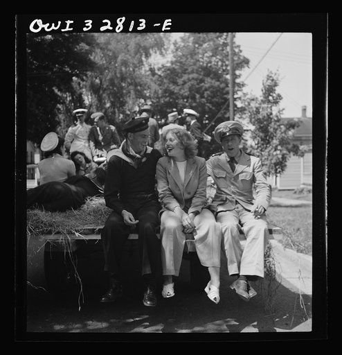 Oswego, New York. A hayride for the United Nations heroes and Oswego girls, during United Nations week