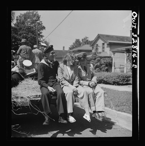 Oswego, New York. A hayride for the United Nations heores and Oswego girls, during United Nations week