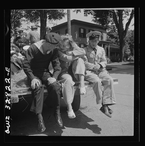 Oswego, New York. A hayride for the United Nations heroes and Oswego girls during United Nations week