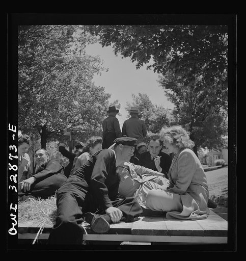 Oswego, New York. A hayride for the United Nations heroes during United Nations week